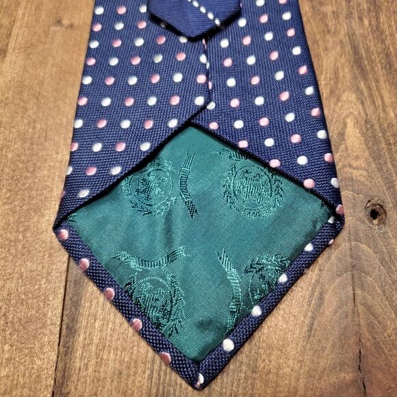 Tommy Hilfiger Executive Level Men's Polka Dot Neck Tie - Picture 5 of 6